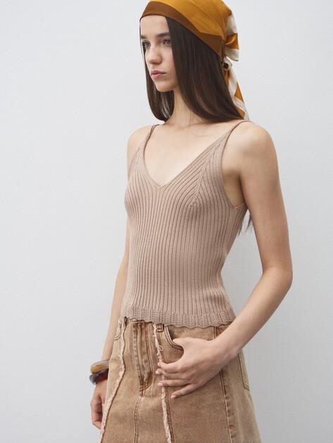 MAISON DAVID Top (viscose/nylon)