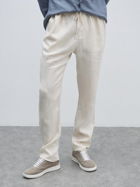 MAISON DAVID Trousers (linen)