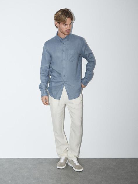 MAISON DAVID Trousers (linen)