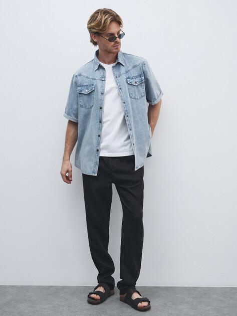MAISON DAVID Trousers (linen)