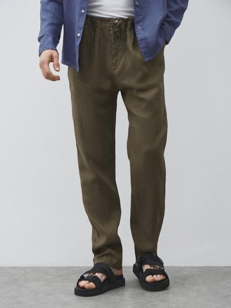 MAISON DAVID Trousers (linen)