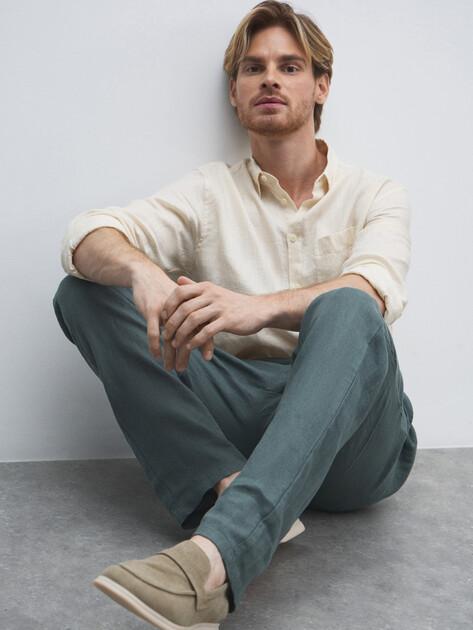 MAISON DAVID Trousers (linen)