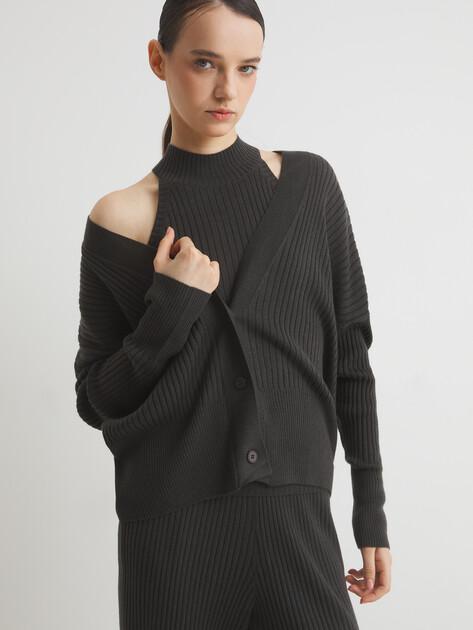 MAISON DAVID Top (polyester/natural wool)