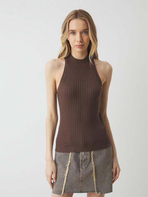 MAISON DAVID Top (polyester/natural wool)