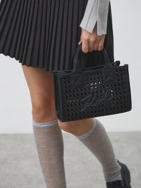 KARL LAGERFELD Сумка k/skuare sm tote woven (иск. кожа)
