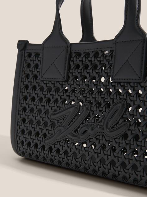KARL LAGERFELD Сумка k/skuare sm tote woven (иск. кожа)