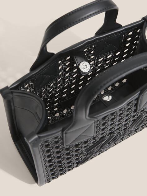 KARL LAGERFELD Сумка k/skuare sm tote woven (иск. кожа)