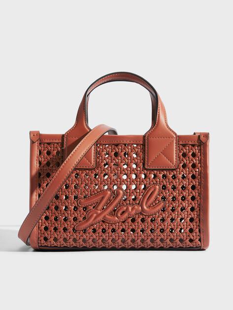 KARL LAGERFELD Сумка k/skuare sm tote woven (иск. кожа)