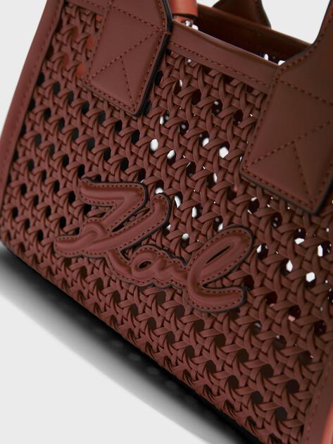 KARL LAGERFELD Сумка k/skuare sm tote woven (иск. кожа)