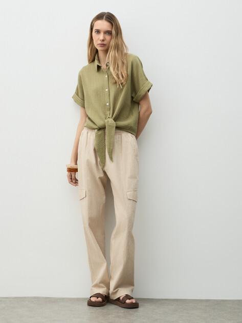 MAISON DAVID Cargo Pants (Cotton/Linen)