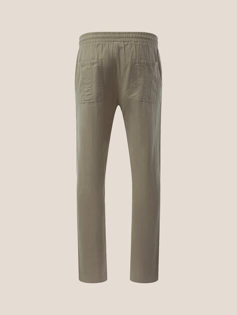 MAISON DAVID Trousers (cotton/linen)