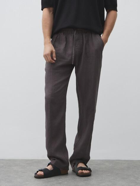 MAISON DAVID Trousers (linen)
