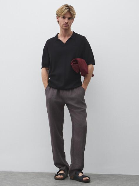 MAISON DAVID Trousers (linen)