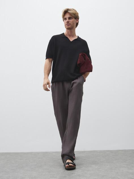 MAISON DAVID Trousers (linen)
