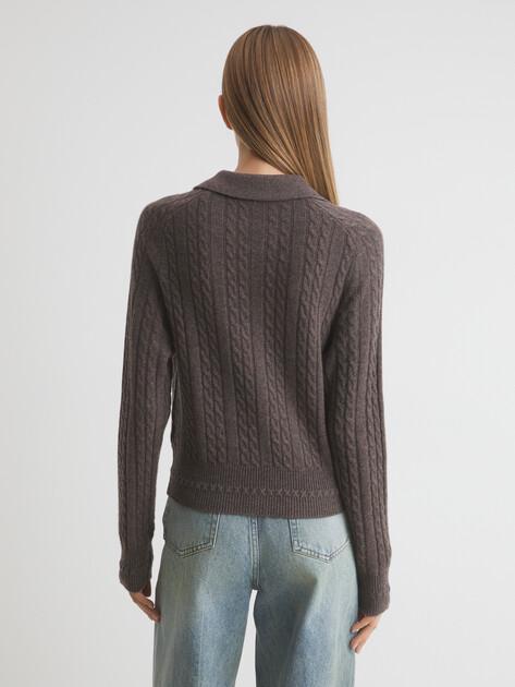 MAISON DAVID Cardigan (natural wool/cashmere)