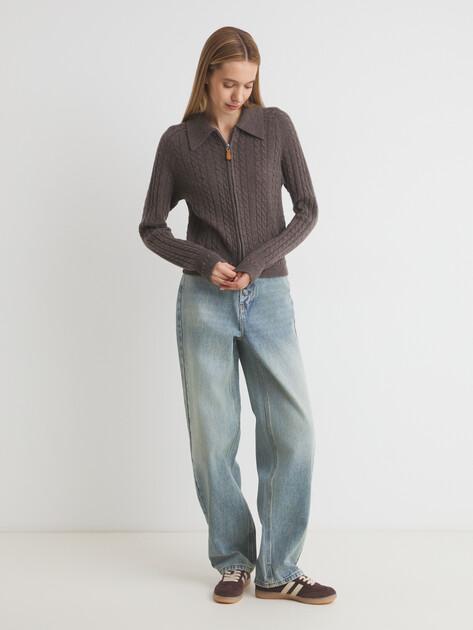 MAISON DAVID Cardigan (natural wool/cashmere)