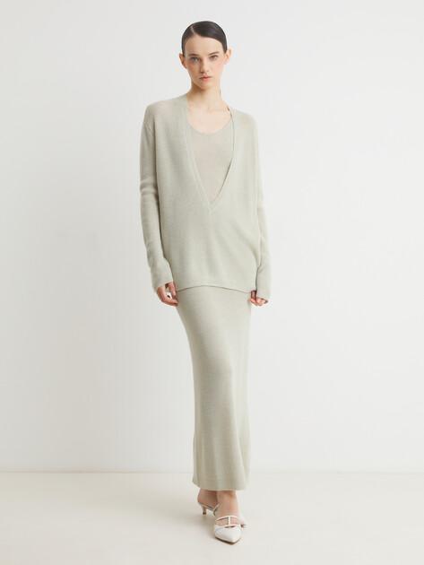 MAISON DAVID Костюм с платьем (акрил/натуральная шерсть)