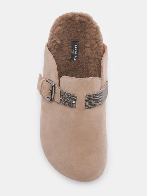 TENDANCE Slippers (natural suede)