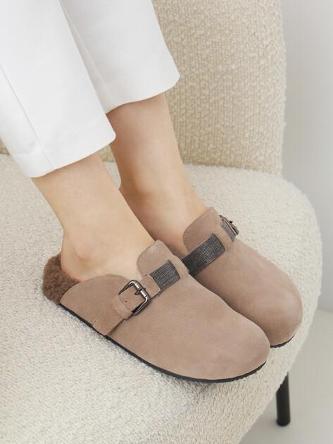 TENDANCE Slippers (natural suede)