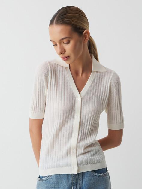 MAISON DAVID Cardigan (natural wool)