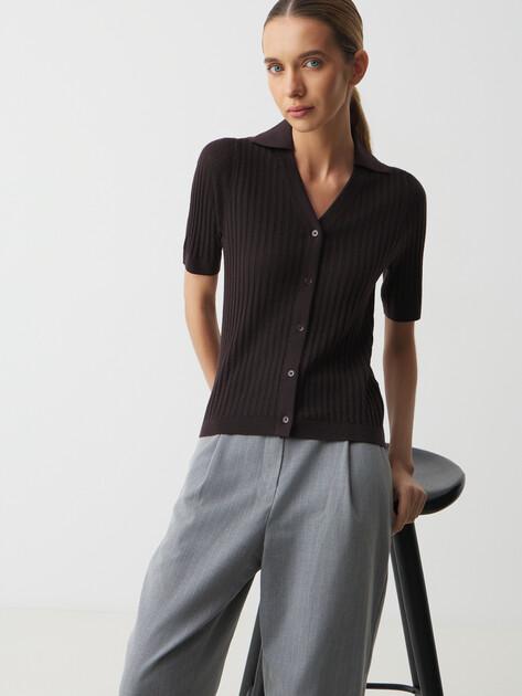 MAISON DAVID Cardigan (natural wool)