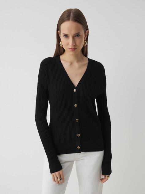 MAISON DAVID Cardigan (natural wool)