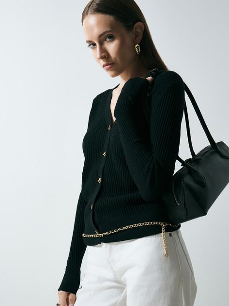 MAISON DAVID Cardigan (natural wool)