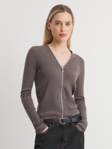 MAISON DAVID Cardigan (natural wool)