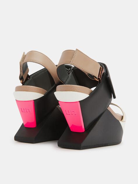 UNITED NUDE Delta Wedge Sandals (genuine leather/faux leather)