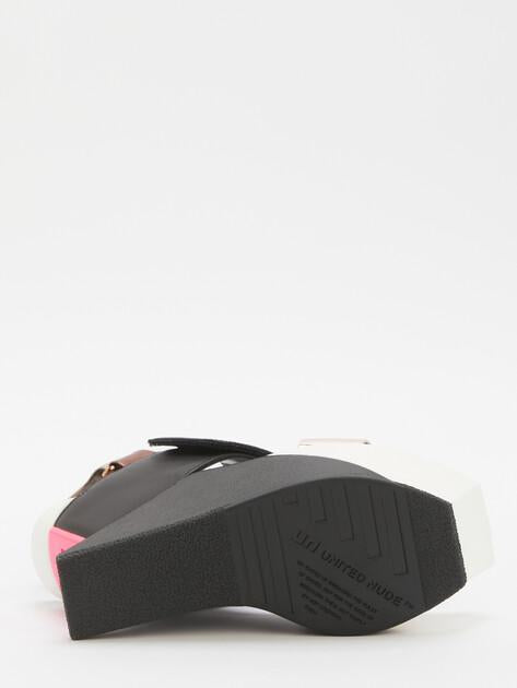 UNITED NUDE Delta Wedge Sandals (genuine leather/faux leather)