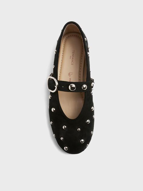 TENDANCE Mary Jane ballet flats (natural suede)