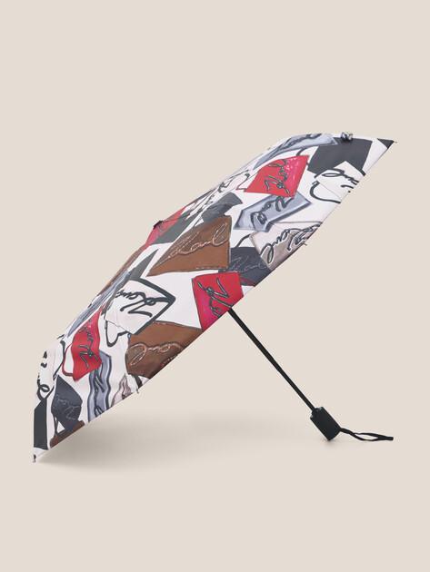 KARL LAGERFELD Зонт полуавтомат k/signature bag sm umbrella (полиэстер)