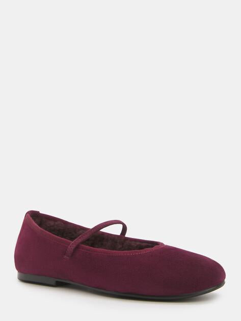 TENDANCE Mary Jane ballet flats (natural suede)