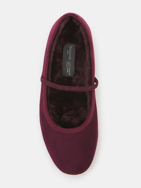 TENDANCE Mary Jane ballet flats (natural suede)