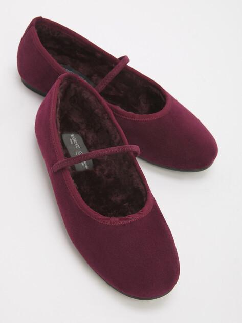 TENDANCE Mary Jane ballet flats (natural suede)