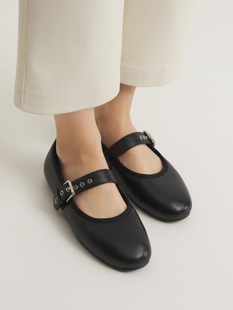 TENDANCE Mary Jane ballet flats (genuine leather)