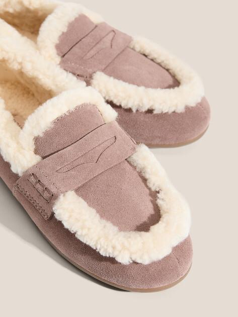 TENDANCE Loafers (natural suede/natural fur)