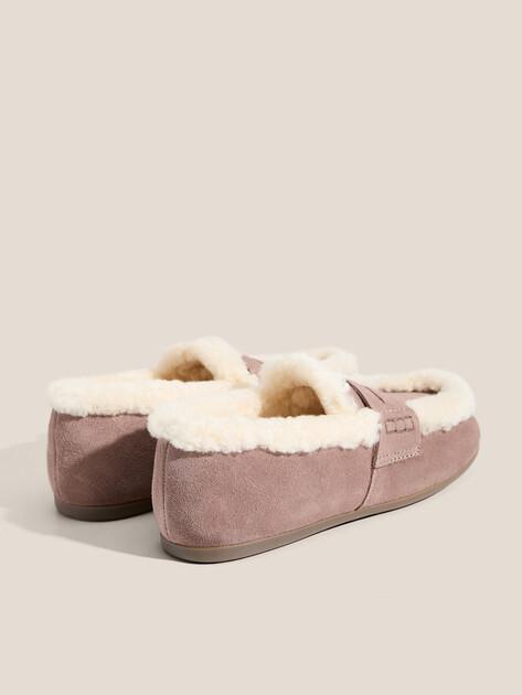 TENDANCE Loafers (natural suede/natural fur)