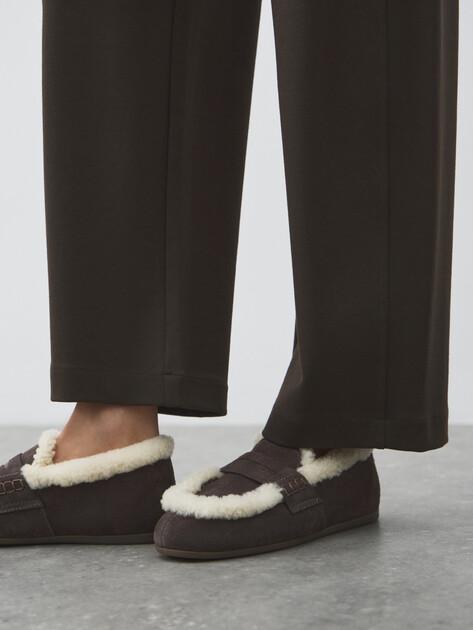 TENDANCE Loafers (natural suede/natural fur)