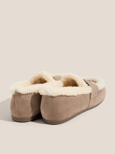 TENDANCE Loafers (natural suede/natural fur)