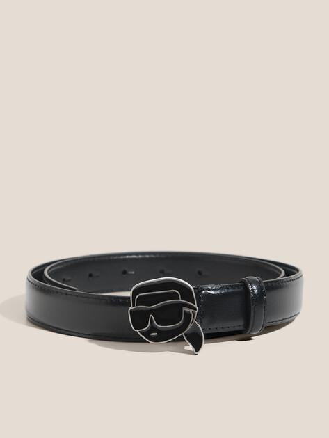 KARL LAGERFELD Ikon Outline H2.5 Belt (Genuine Leather)
