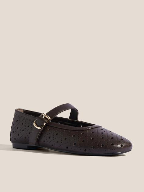TENDANCE Mary Jane ballet flats (genuine leather)