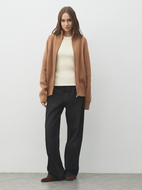 MAISON DAVID Cardigan (natural wool/cotton)