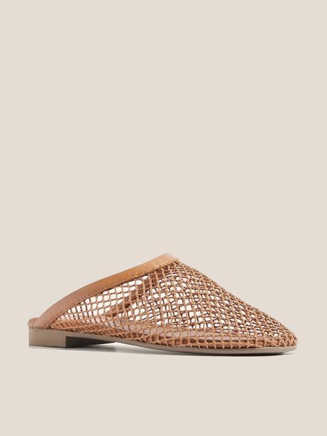 TENDANCE Slippers (textile/genuine leather)