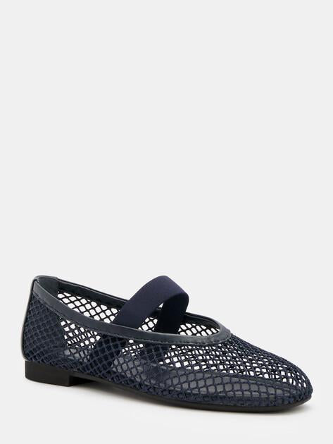 TENDANCE Mary Jane ballet flats (textile/genuine leather)