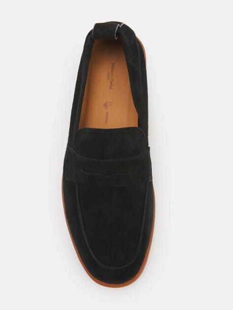 MAISON DAVID Loafers (natural suede/natural rubber sole)