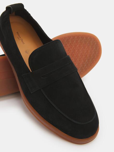 MAISON DAVID Loafers (natural suede/natural rubber sole)
