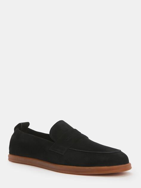 MAISON DAVID Loafers (natural suede/natural rubber sole)