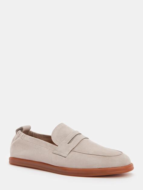 MAISON DAVID Loafers (natural suede/natural rubber sole)