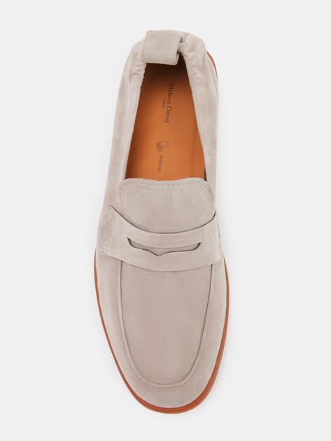 MAISON DAVID Loafers (natural suede/natural rubber sole)